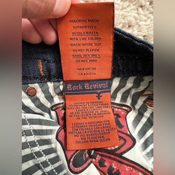 ROCK REVIVAL Ayaan Biker Straight Stretch Denim Jeans - Picture 5 of 10